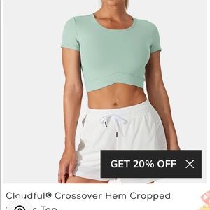 Halara Crossover Cropped Top NEW